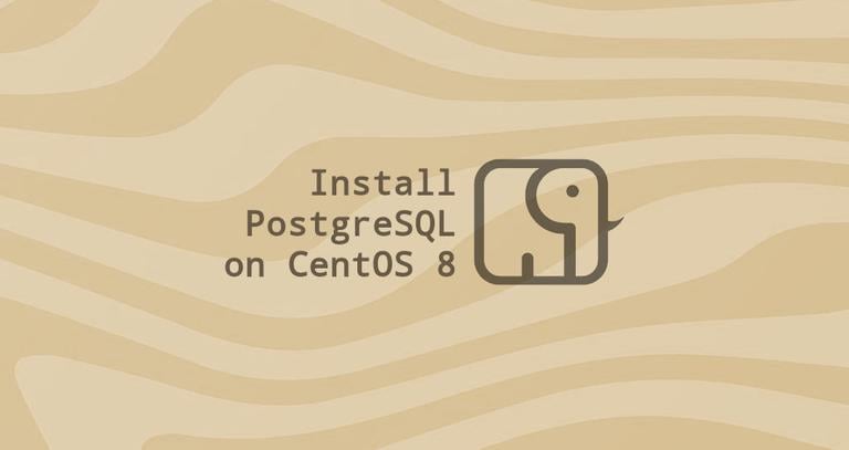 Install PostgreSQL on CentOS 8