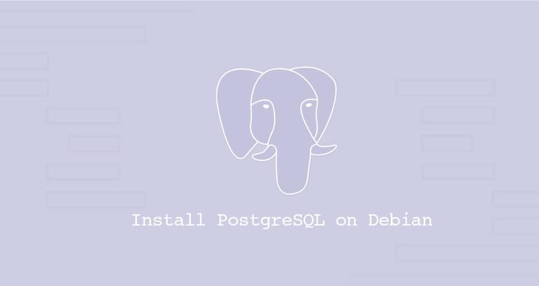 Install PostgreSQL on Debian 10