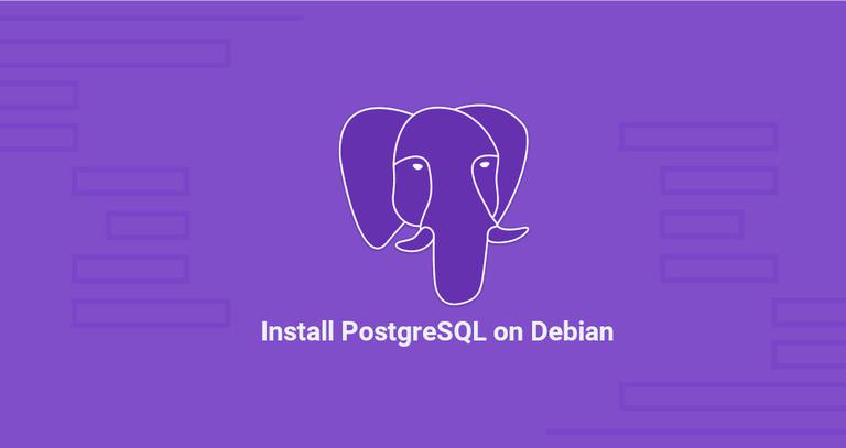 Install PostgreSQL on Debian 9