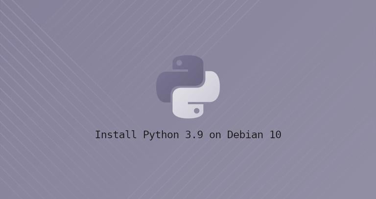 Install Python 3.9 on Debian 10