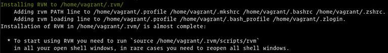 Debian Install Ruby using RVM