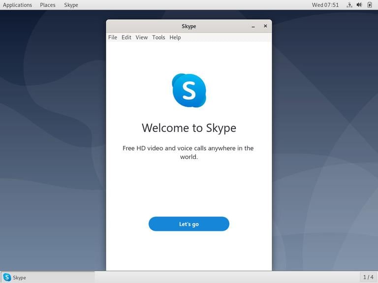 Debian Skype Window