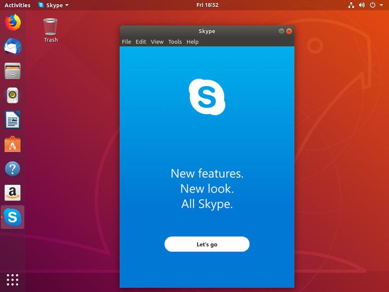 ubuntu add skype to startup