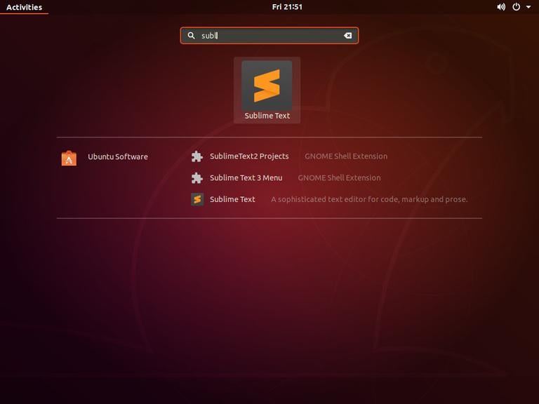 starting sublime text editor