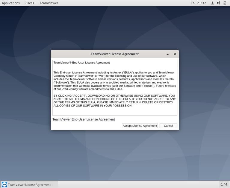 Debian TeamViewer Default Browser