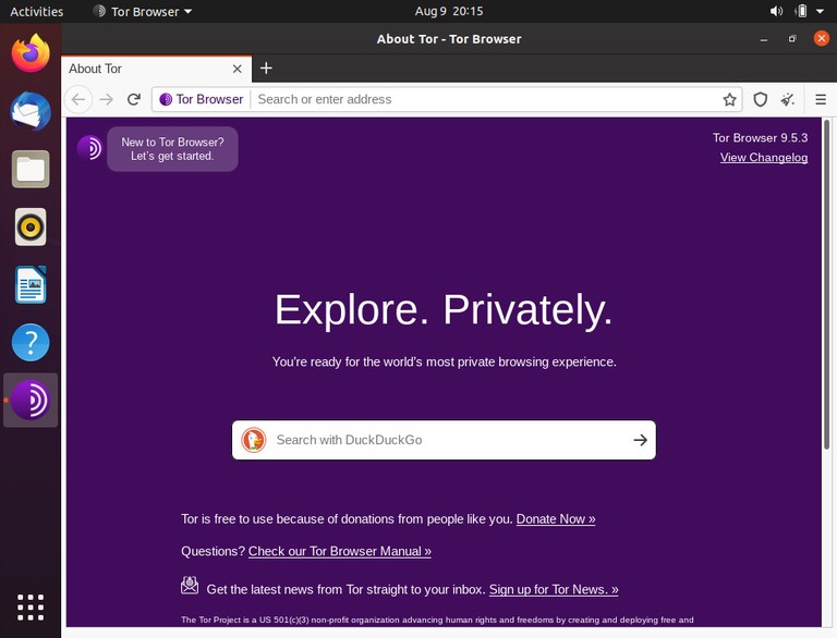 Ubuntu Tor Browser