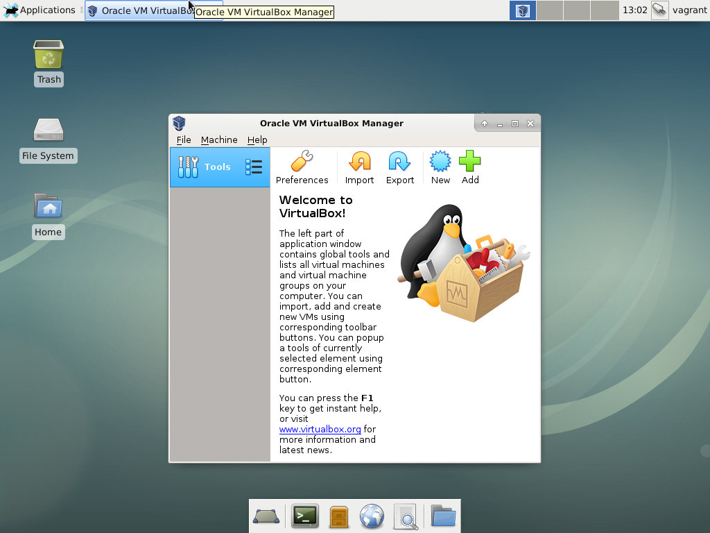 linux virtualbox