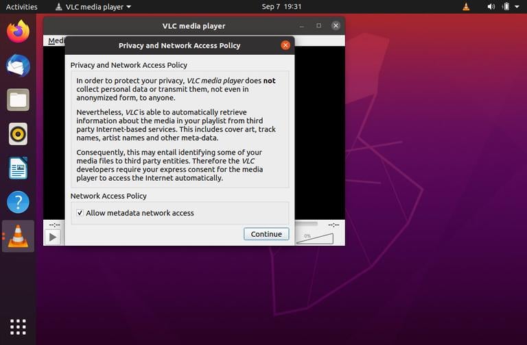 Ubuntu VLC Policy