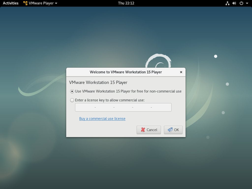 install vmware workstation player debian