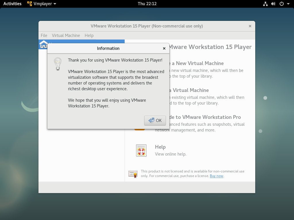 vmware workstation player for linux