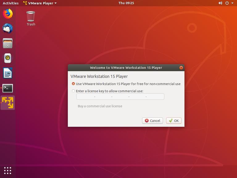 download vmware workstation player on ubuntu 18.04