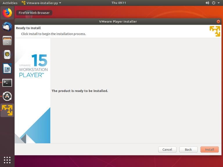 download vmware workstation player on ubuntu 18.04