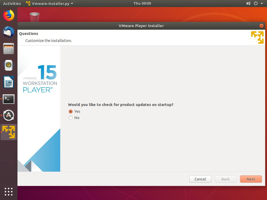 How To Install Vmware Workstation Player On Ubuntu 18 04 Linuxize - roblox player ubuntu