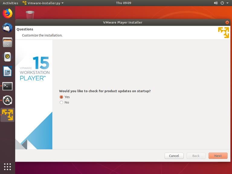ubuntu vmware updates