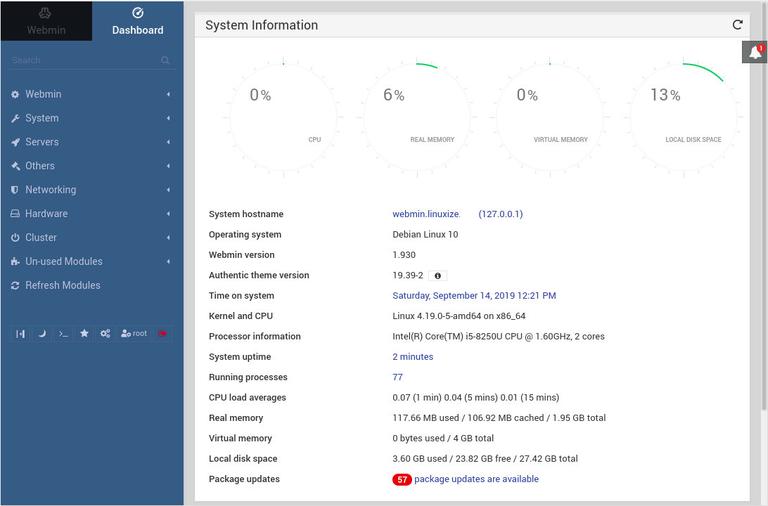 Как удалить webmin debian