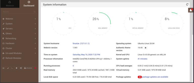 centos install webmin