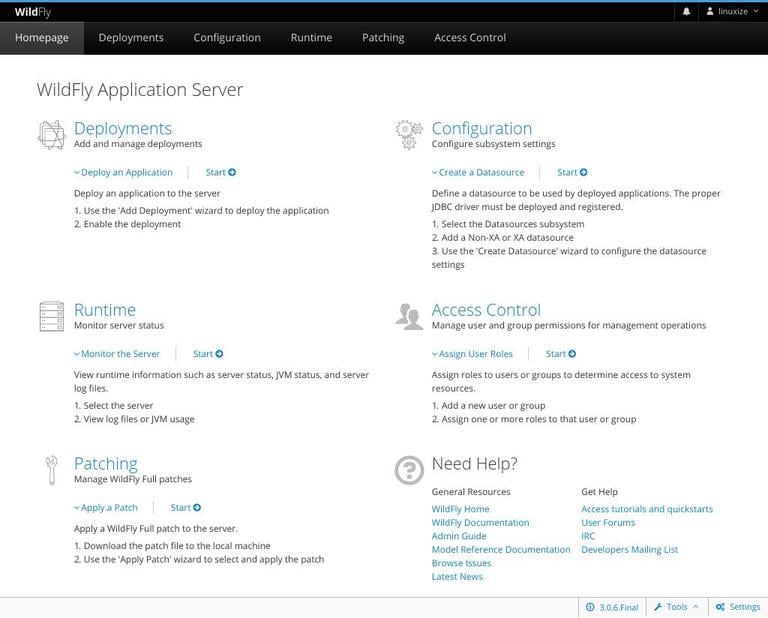 WildFly Administration Console