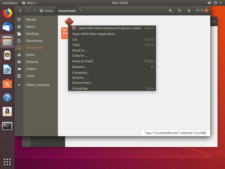 Descarga del Notepad++ de Ubuntu