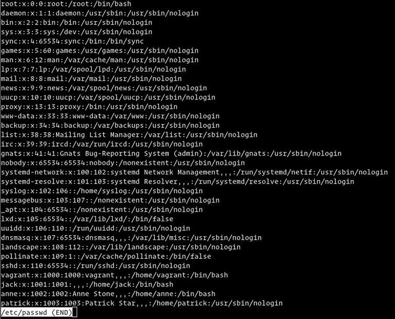 linux etc passwd list users