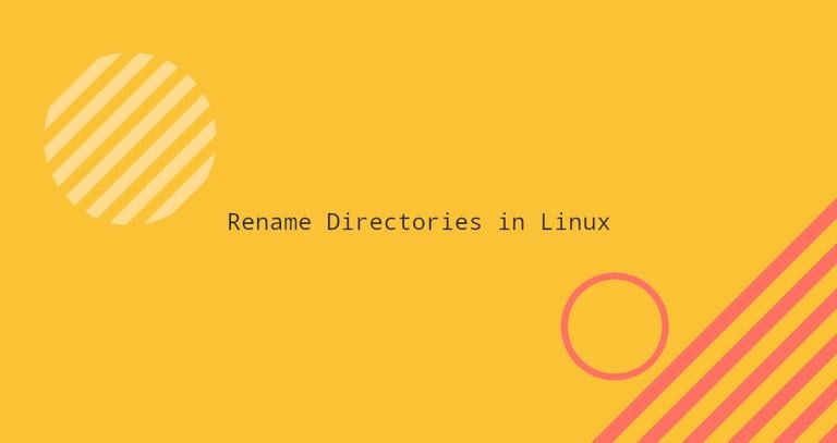 Rename Directories in Linux