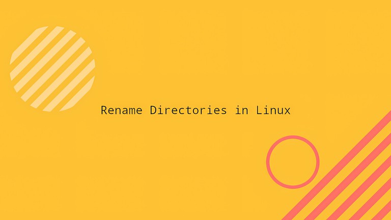 Rename Directories in Linux