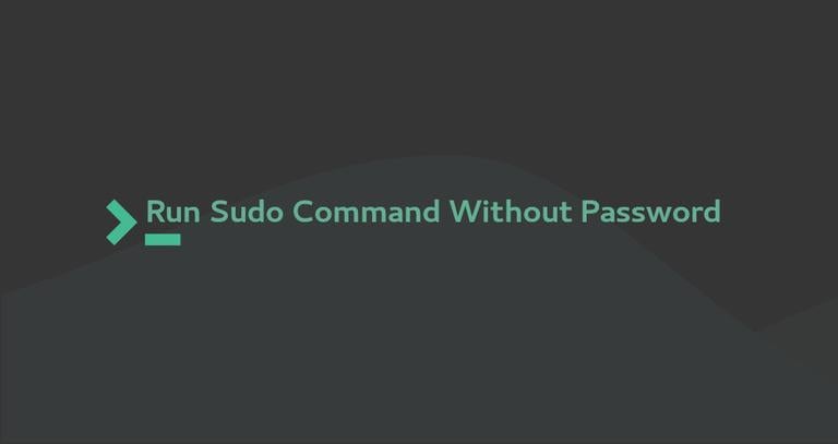 Sudo Without Password