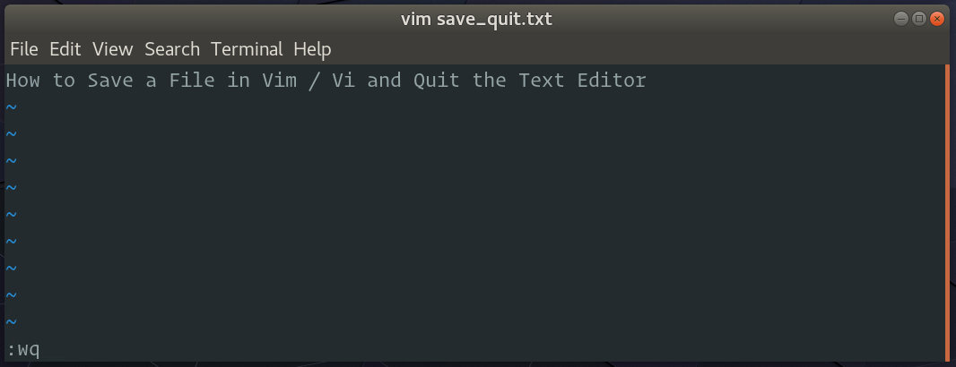 How to Save a File in Vim / Vi and Quit the Editor | Linuxize