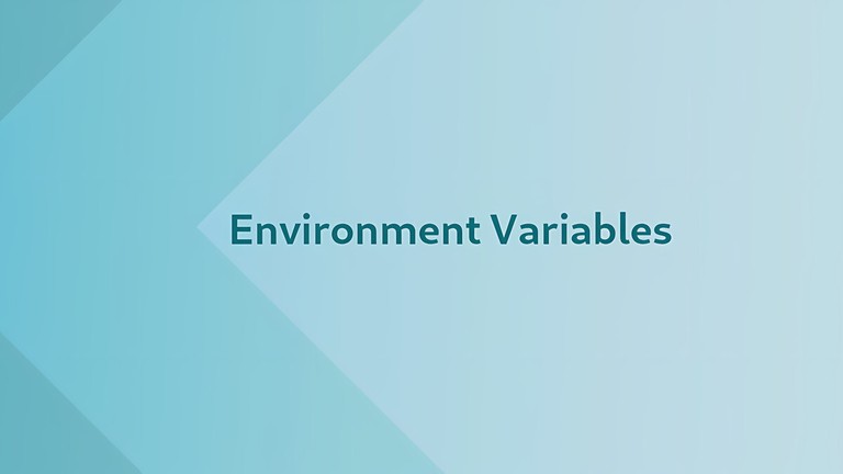 Set and List Environment Variables