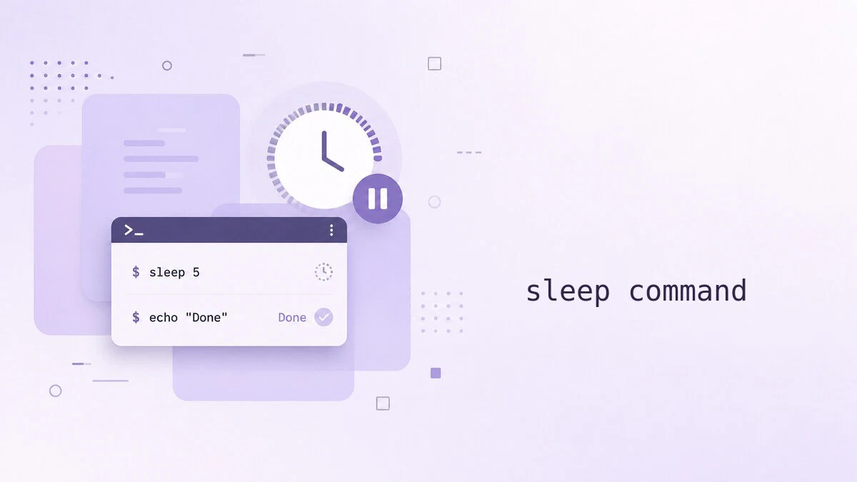 sleep Command in Linux: Pause a Bash Script | Linuxize