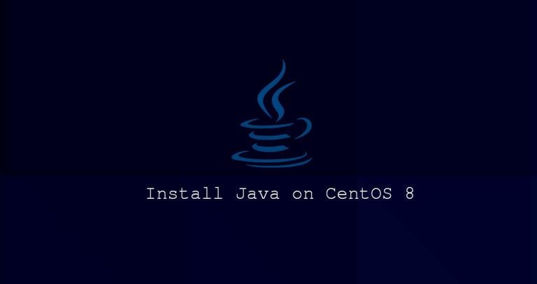 Install Java on CentOS 8