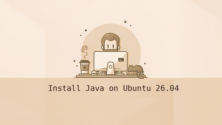 Java logo and Ubuntu branding for the Ubuntu 26.04 installation guide