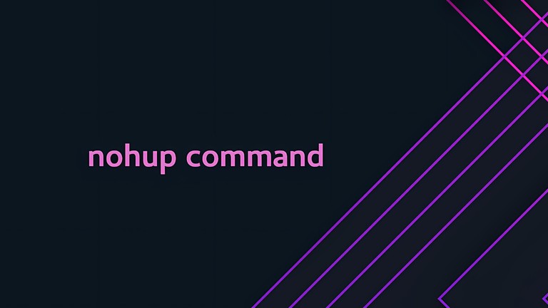 Using the nohup command in Linux to run commands after logout