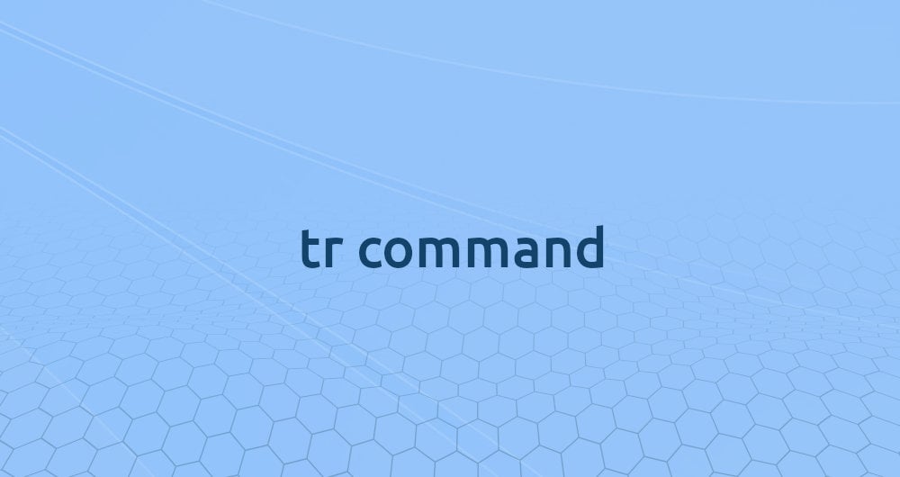 Tr Command In Linux With Examples Linuxize