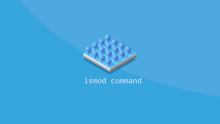 Terminal output of the lsmod command showing loaded kernel modules
