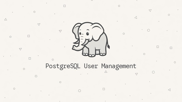 PostgreSQL user management: create roles and grant privileges