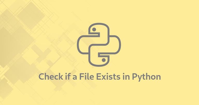 Python Check if File Exists