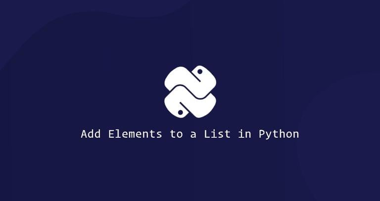 Add Elements to a List in Python