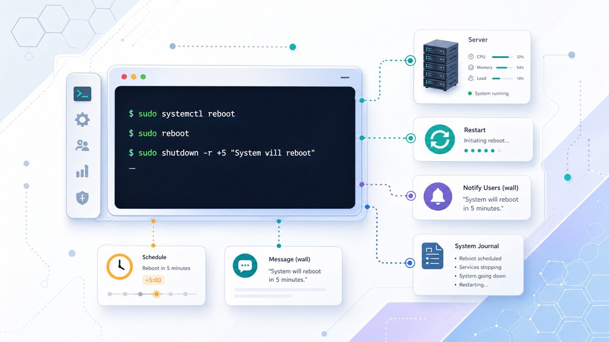 reboot Command in Linux: Restart with systemctl and shutdown -r | Linuxize