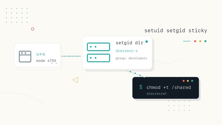 The setuid, setgid, and sticky bit special permissions in Linux