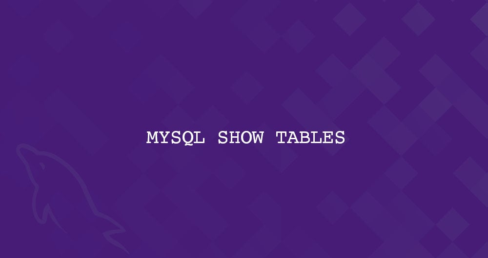 mysql show tables structure