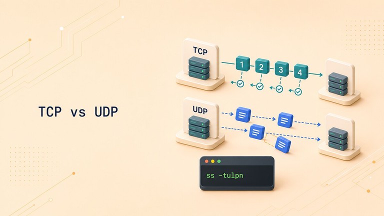 Comparing the TCP and UDP transport protocols in Linux networking