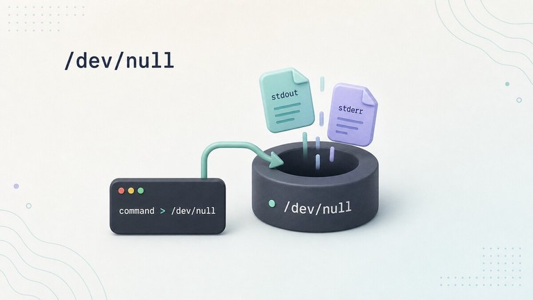 Discarding command output by redirecting it to /dev/null in Linux