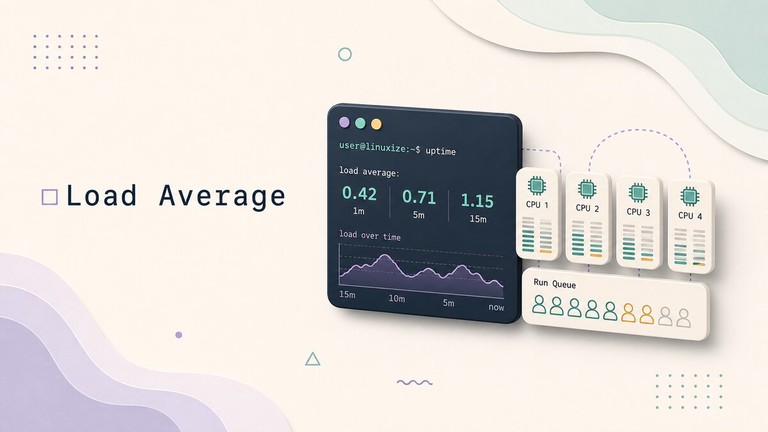 Reading the 1, 5, and 15 minute load averages on a Linux system