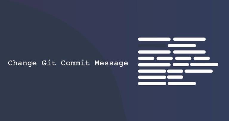 Git Change Commit Message