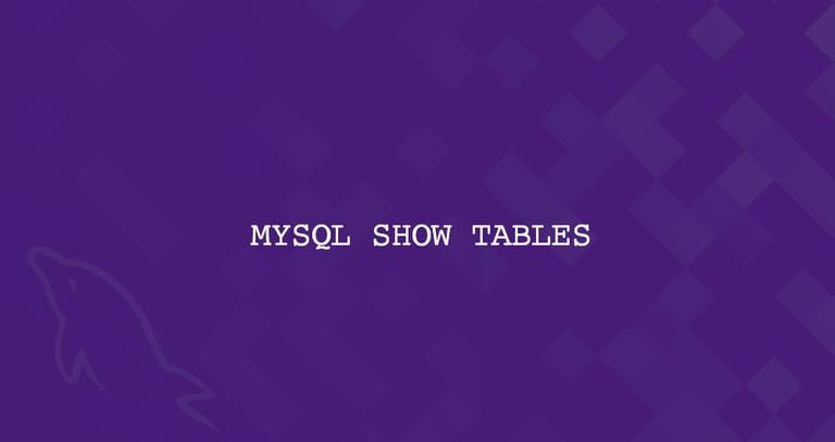 How to Show / List Tables in MySQL Databases